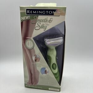 Green Remington Smooth & Silky Rechargeable Electric Shaver Trimmer 1000 NEW